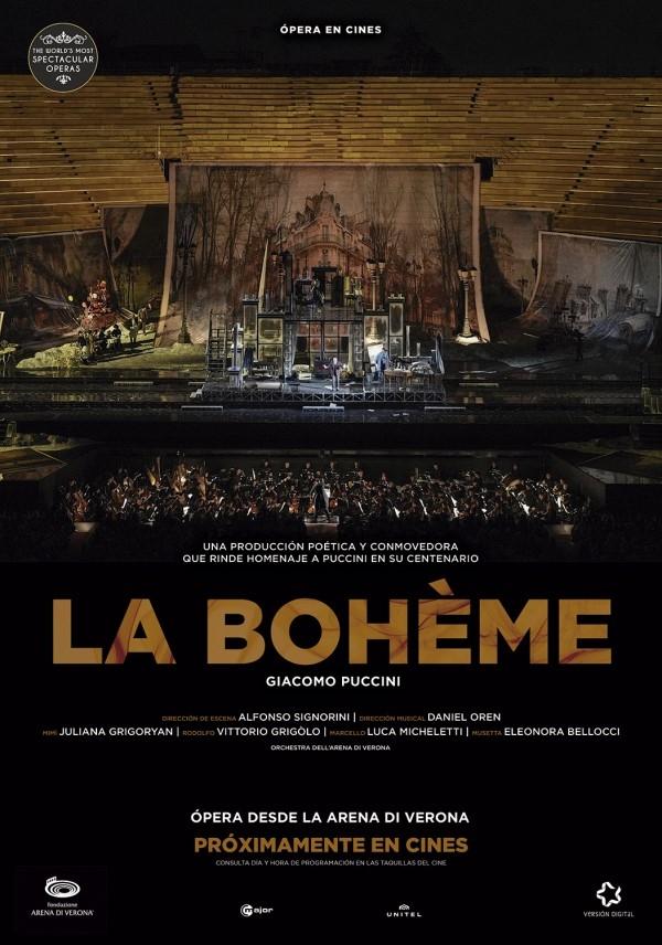 SES.ESP.LA BOHÈME. ÓPERA DIFERIDO. FESTIVAL ARENA DI VERONA.PROG.2025